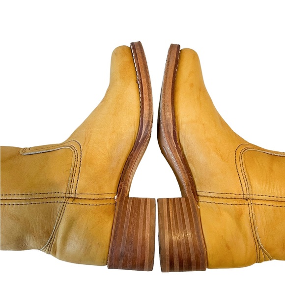 Frye Banana Yellow Leather Campus Boot - Picture 8 of 14